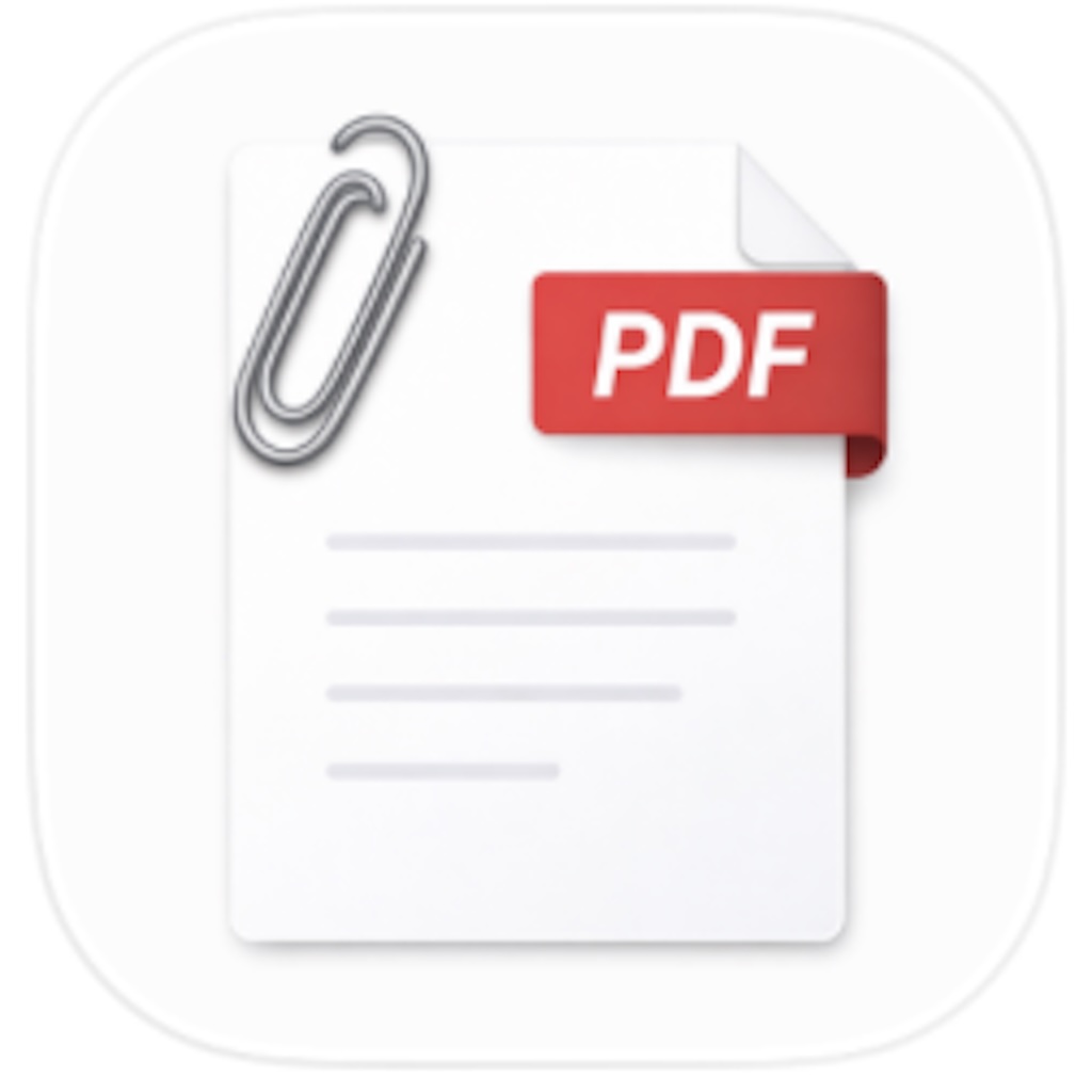 Attachments to PDF app icon